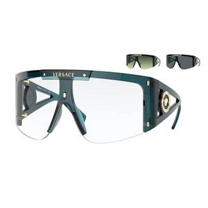 Versace Teal shield with 3 lenses